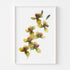 Green Orchids Floral Art Print